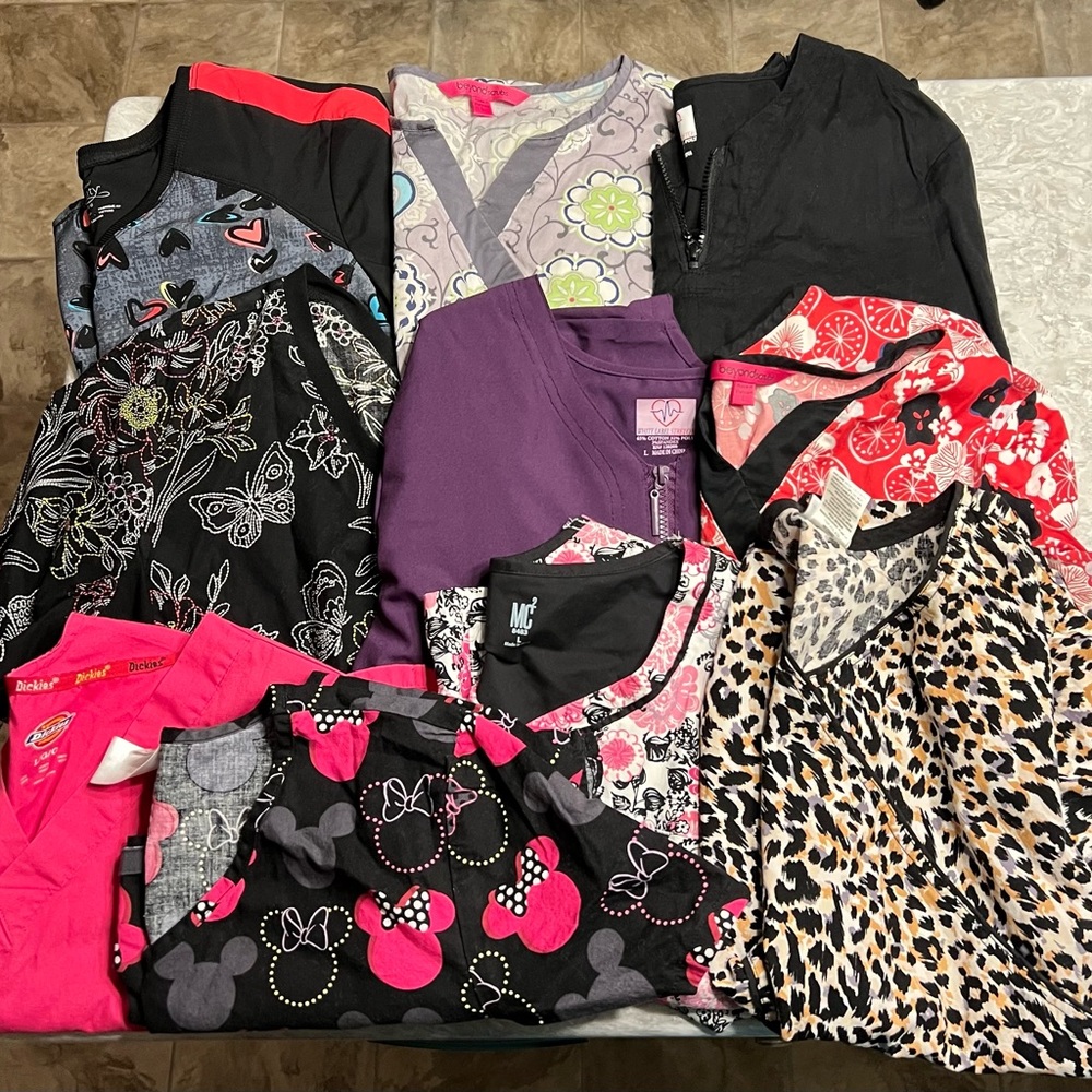 Large Scrub Tops!